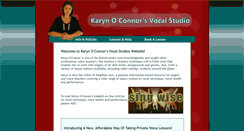 Desktop Screenshot of karynoconnorvoice.com